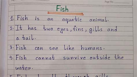 10 Lines on Fish for Students and Childr.